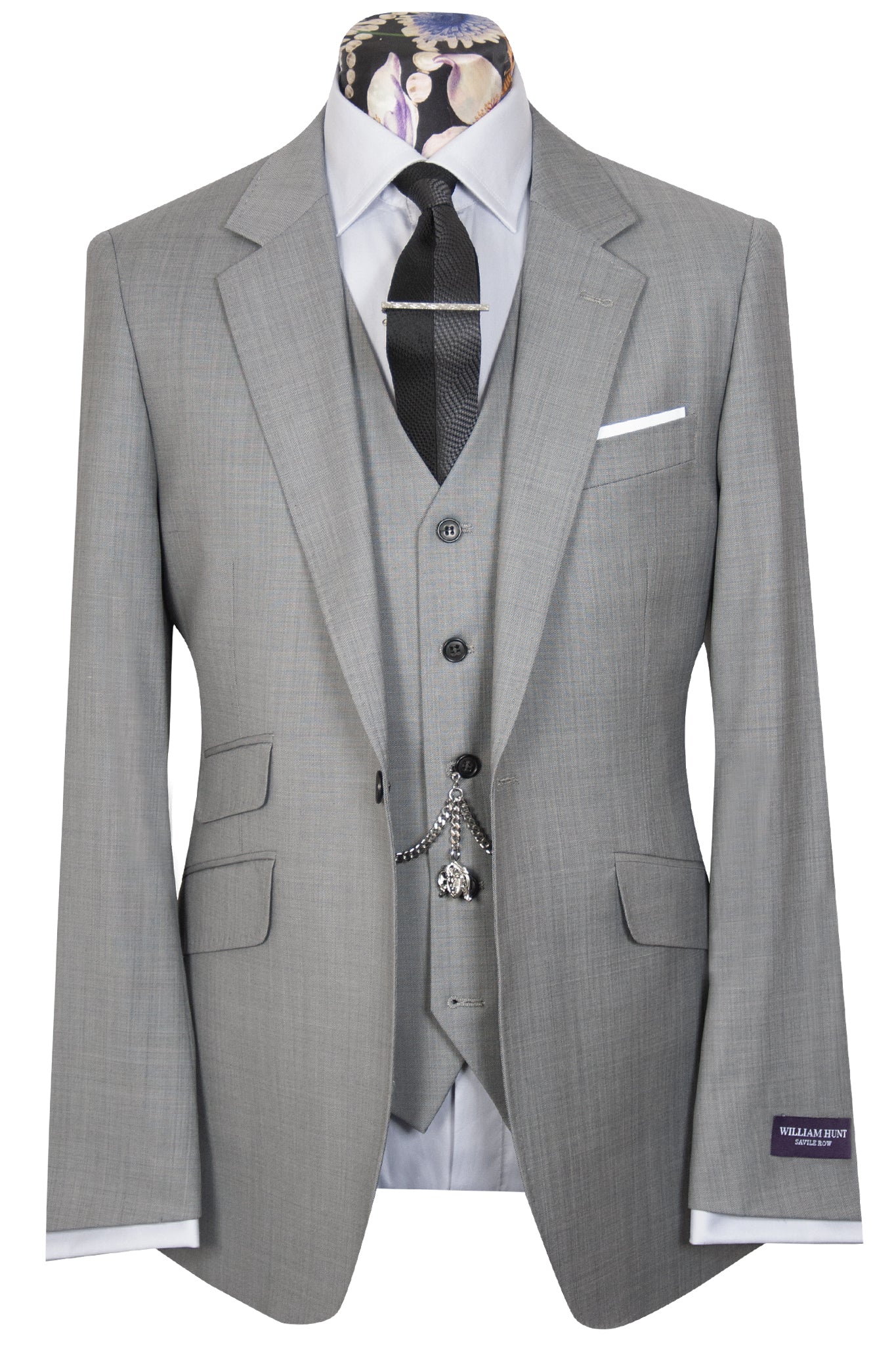 The Cohen Purple Label Sliver Suit – William Hunt Savile Row