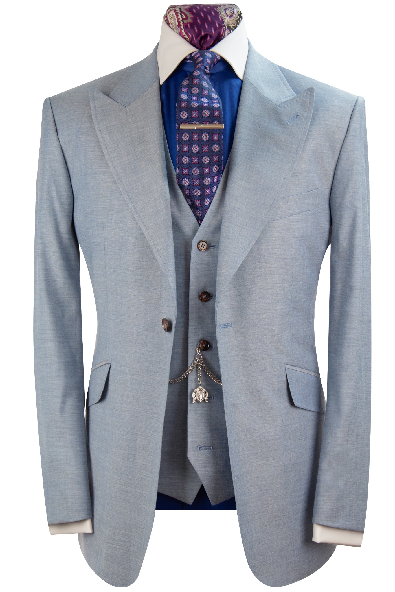 The Cyrillus Sky Blue Suit – William Hunt Savile Row