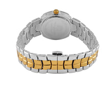 William Hunt - 12 Champagne Diamonds Studded Watch with Stainless Steel Chain Strap in Dual Tone