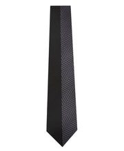 Black and Grey Vertical Stripe Silk Tie