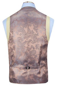 The Portia Sand Beige Suit Waistcoat Lining
