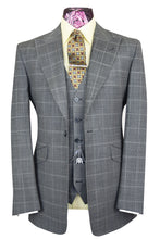 The Fleming Slate Grey Suit with Grey Over Check