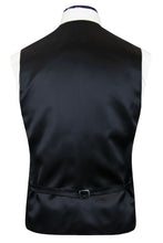 Black Silk Classic Waistcoat Back
