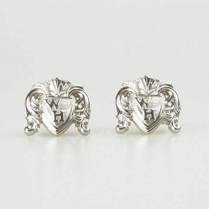 Classic Silver WH Cufflink Front