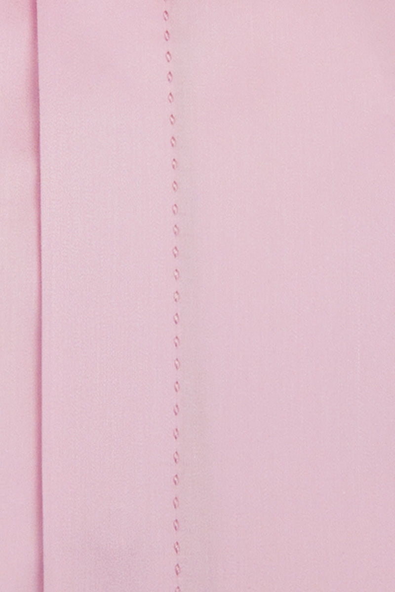 Pink Cutaway Collar Shirt with White Collar William Hunt Savile Row