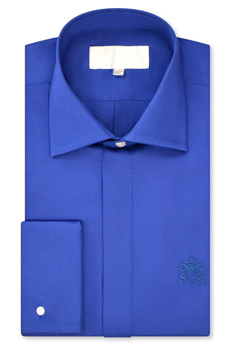 Royal Blue Cutaway Collar Shirt