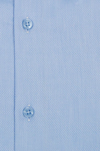 Blue Button Down Collar Shirt Close
