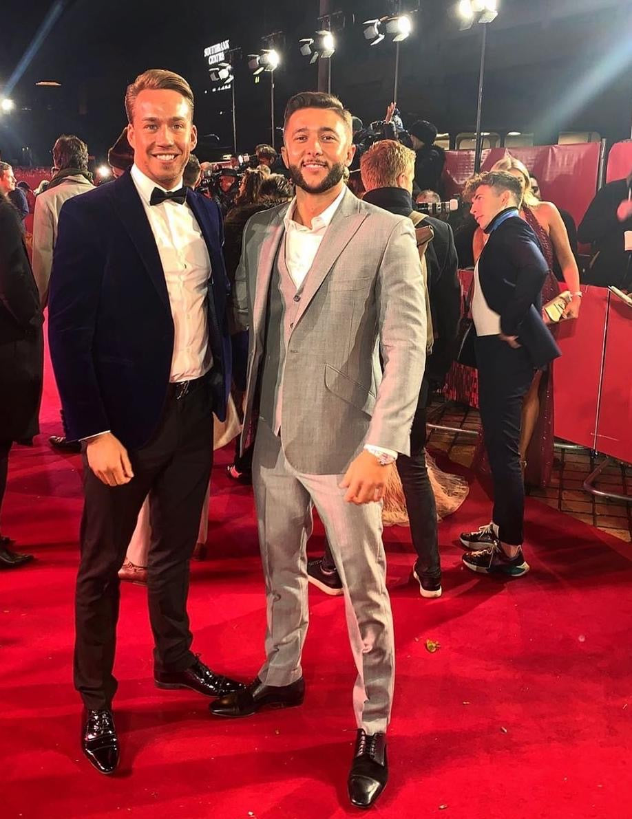 Henry Simmons does it again wearing another William Hunt suit at ITV Palooza 2019