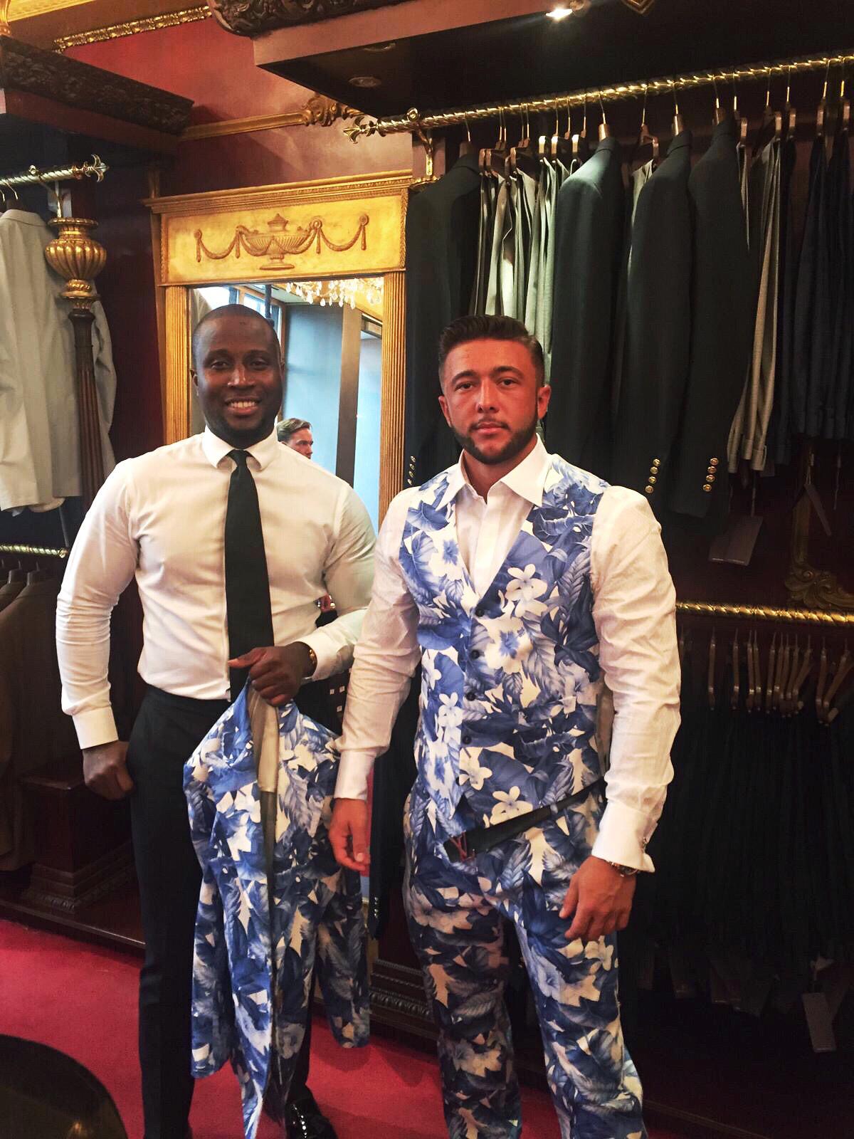 Absolutely Ascot Star Henry Simmons in William Hunt’s Savile Row Store