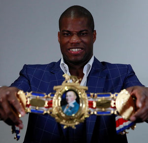 British Boxer heavyweight Champ Daniel Dubois suits up in our Flagship Savile Row Store 
