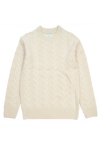 Cable Knit Crew Neck Sweater