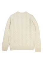 Cable Knit Crew Neck Sweater