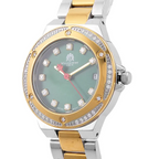 William Hunt Miyota Japanese Movement Moissanite Studded Green Dial