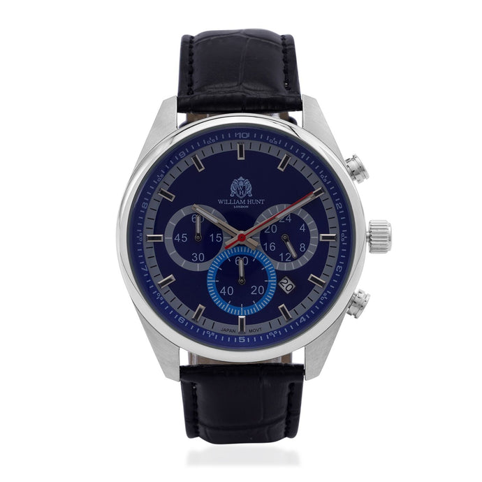 Blue & White Watch Pure Natural Leather Standard