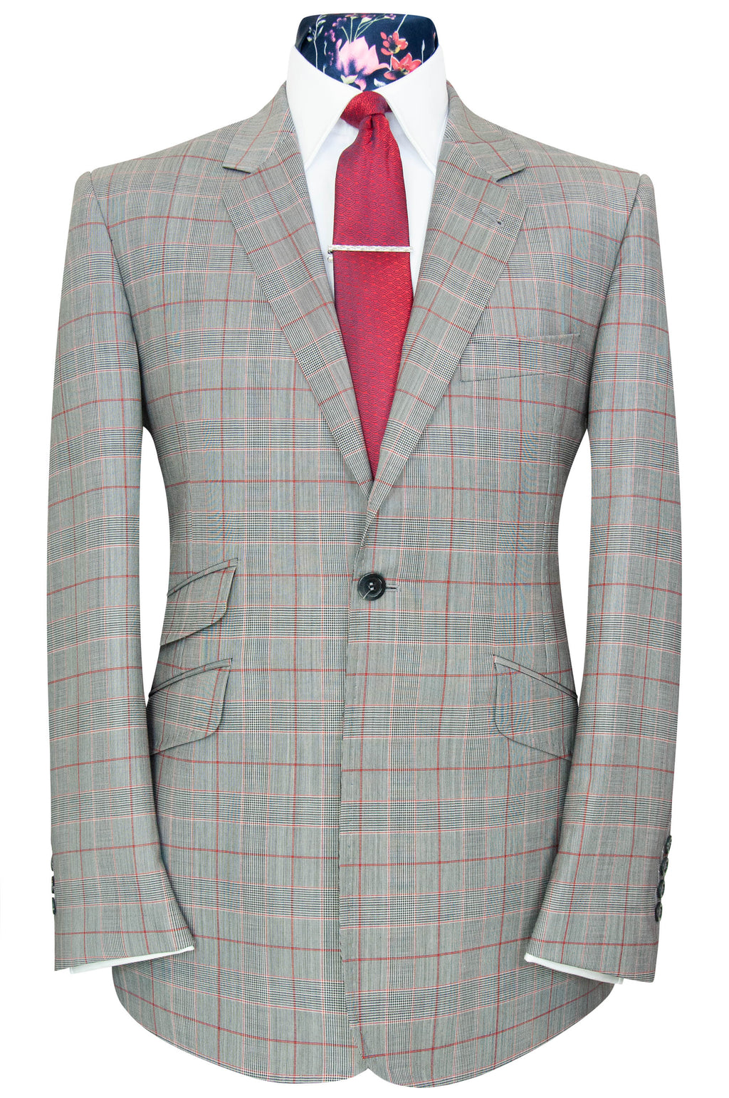 The Thornton Grey Check 2pc Suit