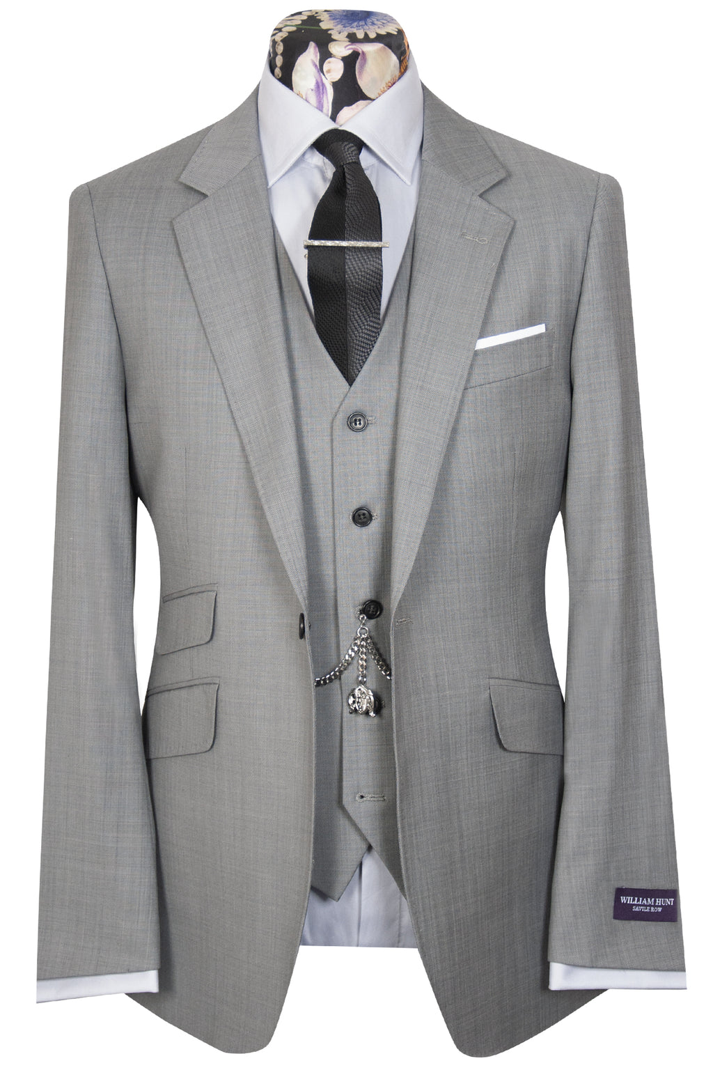 The Cohen Purple Label Sliver Suit – William Hunt Savile Row