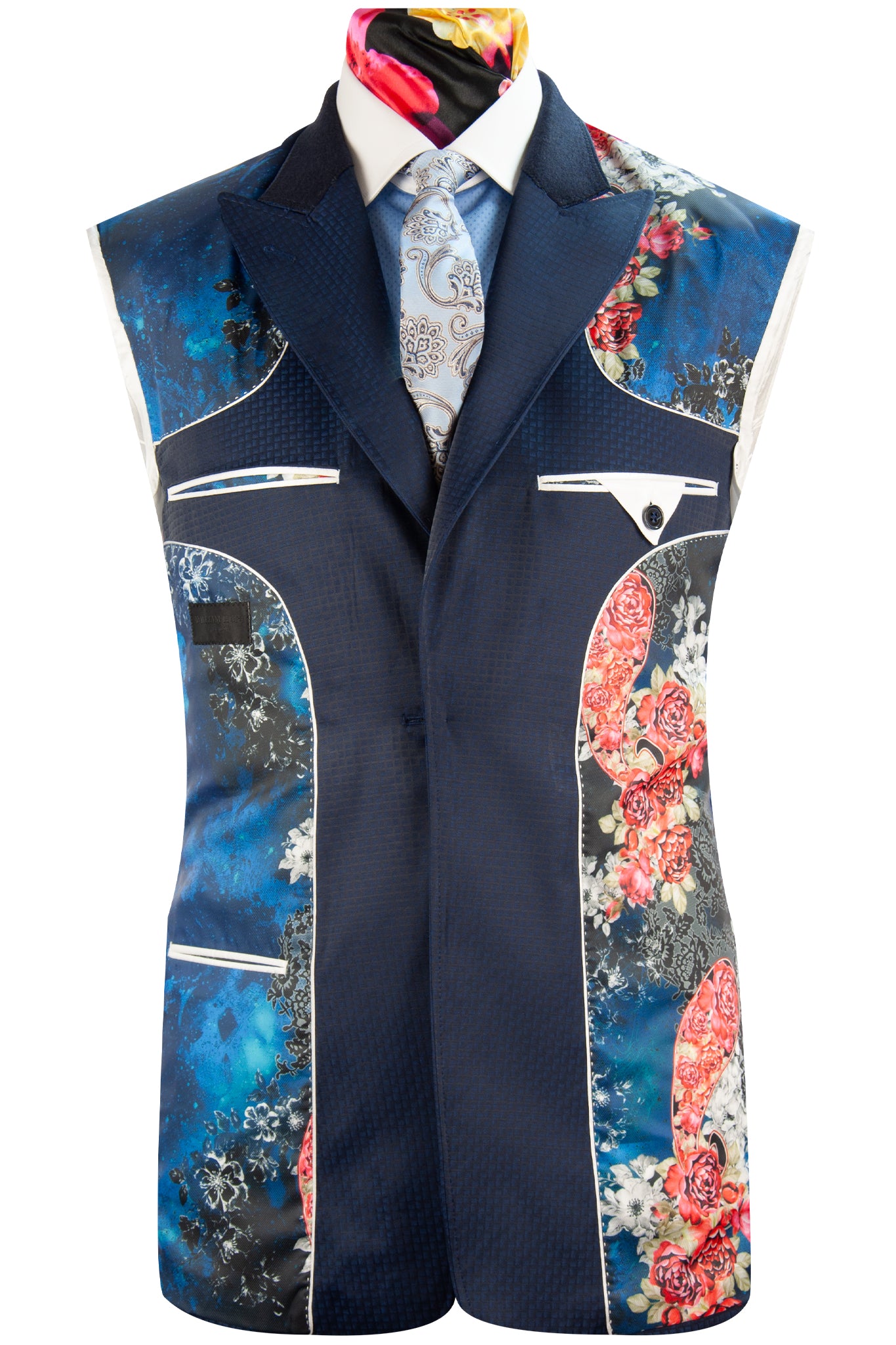 The Southwell Navy Square Pattern Suit – William Hunt Savile Row