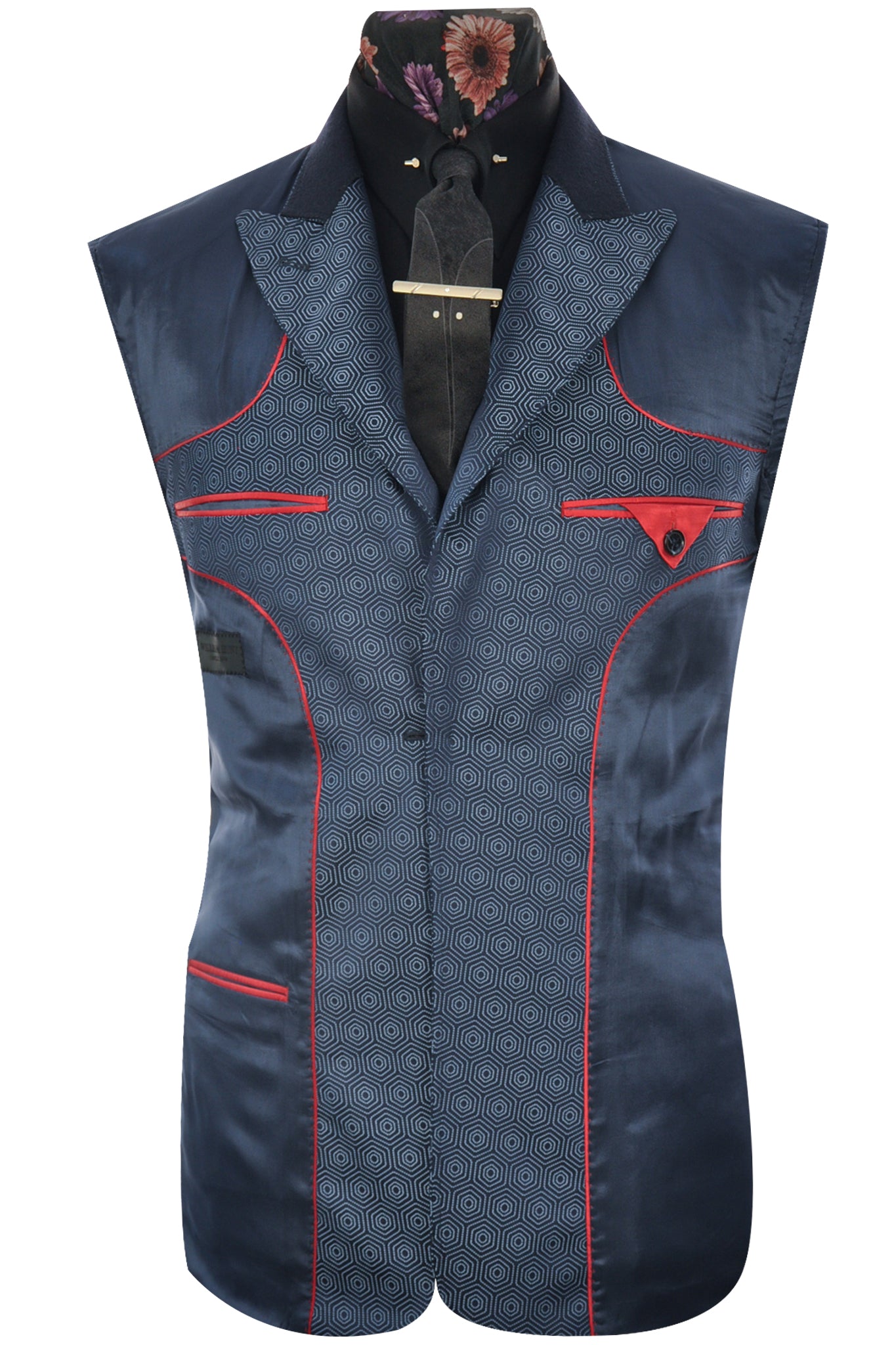 The Wilkinson Blue Hexagon Pattern Suit