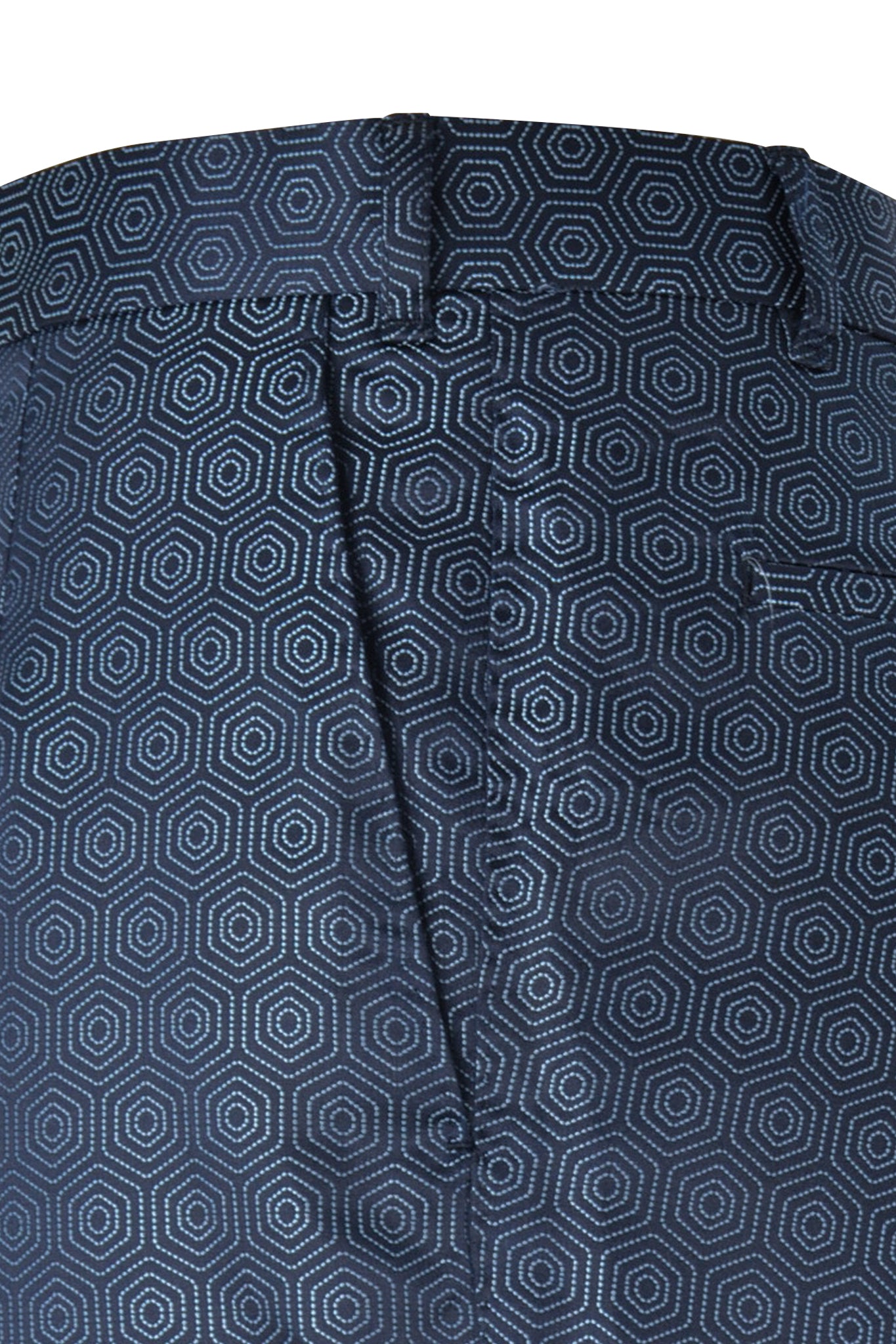 The Wilkinson Blue Hexagon Pattern Suit