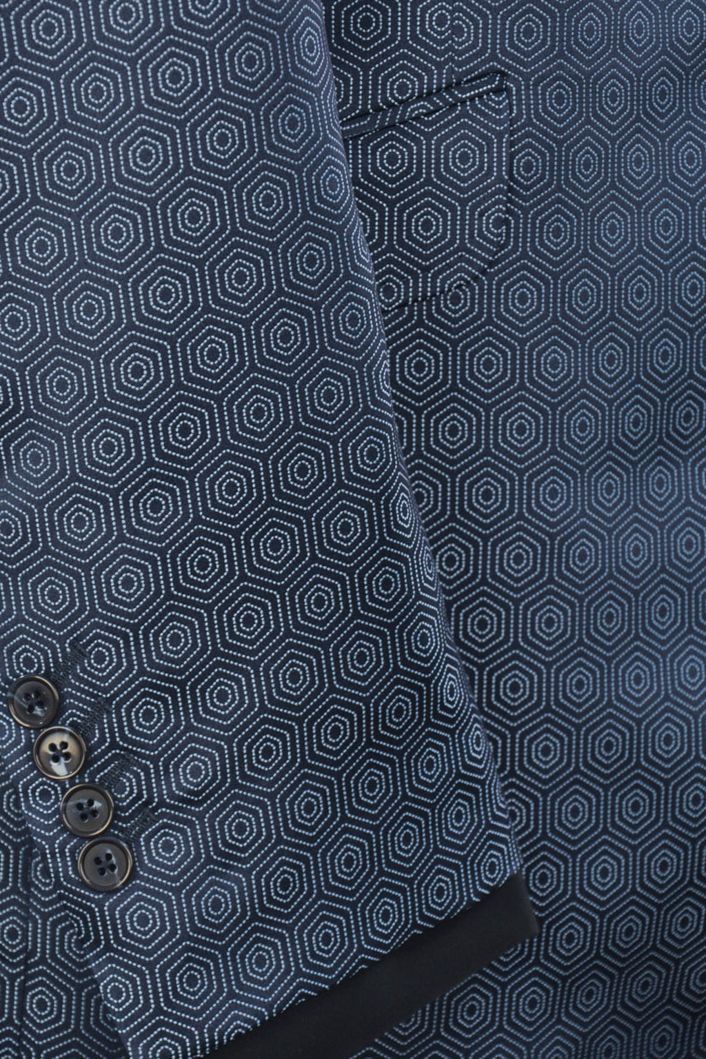 The Wilkinson Blue Hexagon Pattern Suit