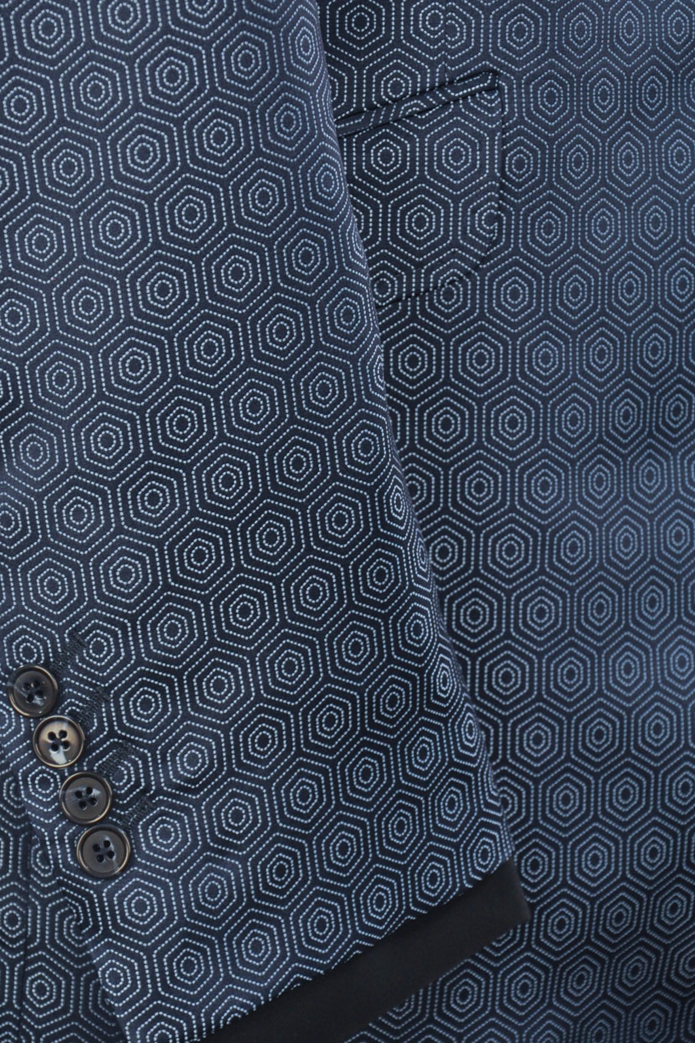 The Wilkinson Blue Hexagon Pattern Suit