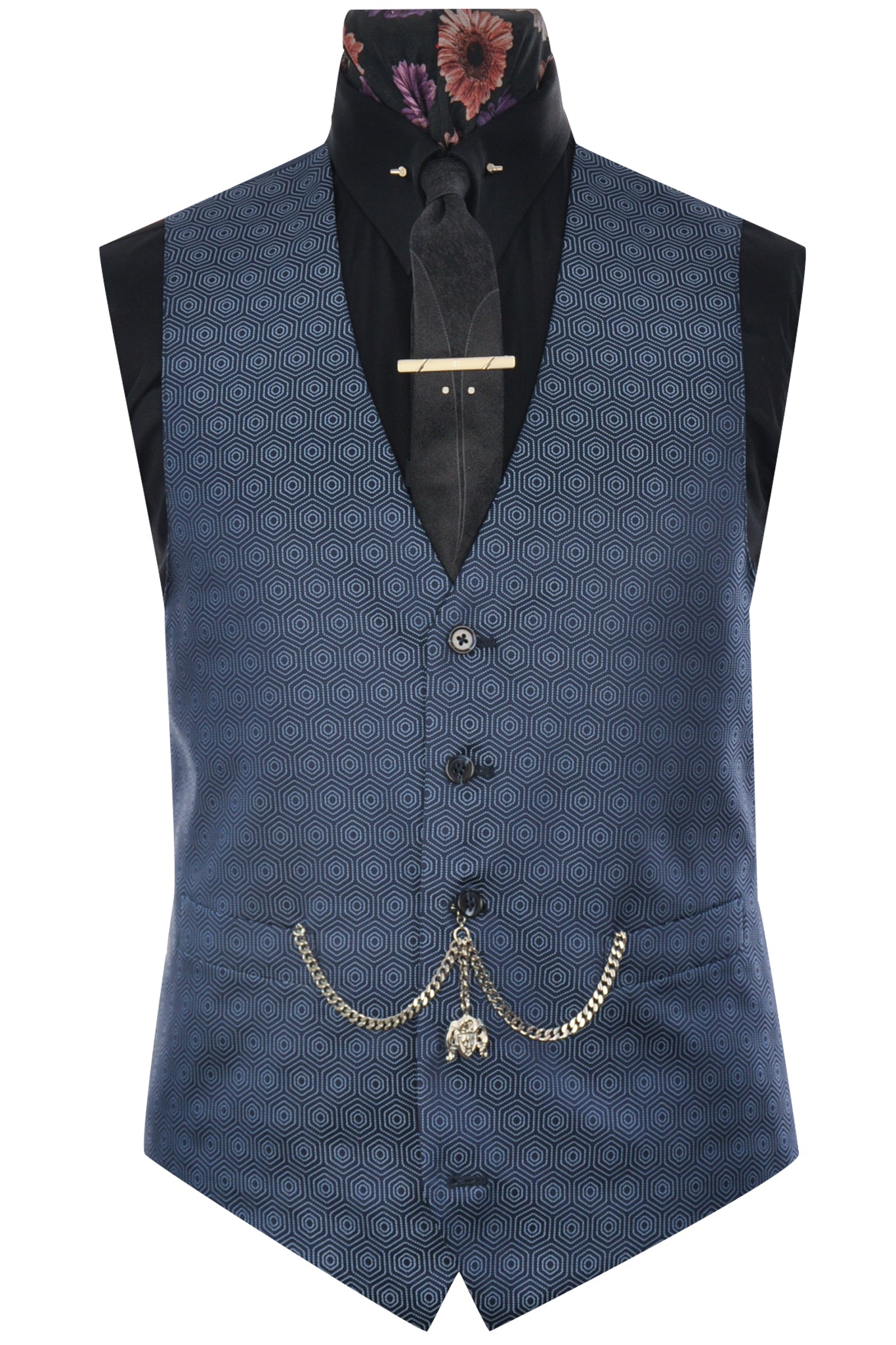 The Wilkinson Blue Hexagon Pattern Suit
