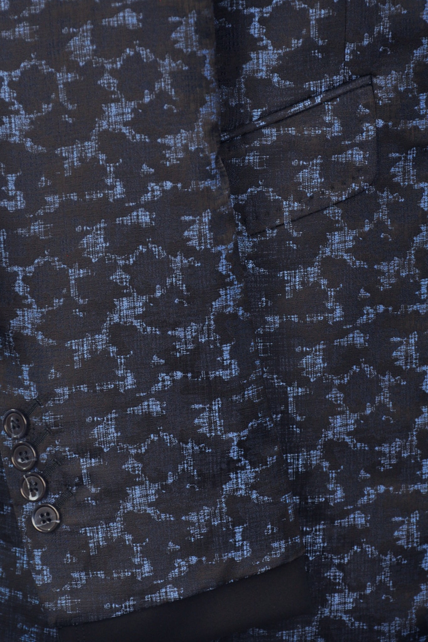 The Townsend Black Blue Pattern Suit