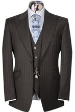 The Graham Grey Brown Pinstripe Suit