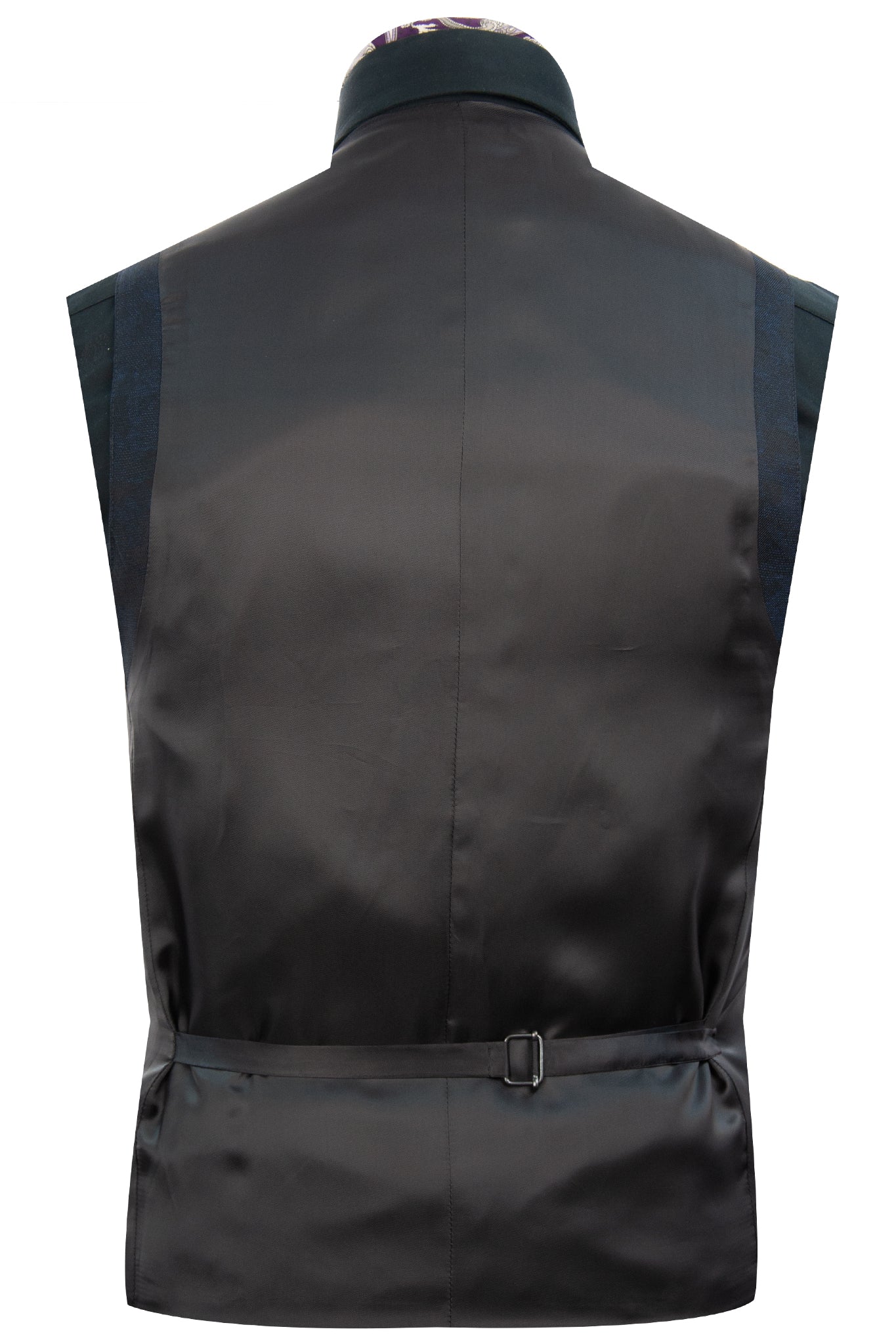 The Waverley Navy Camo Pattern Dinner Suit Back Waist Coat