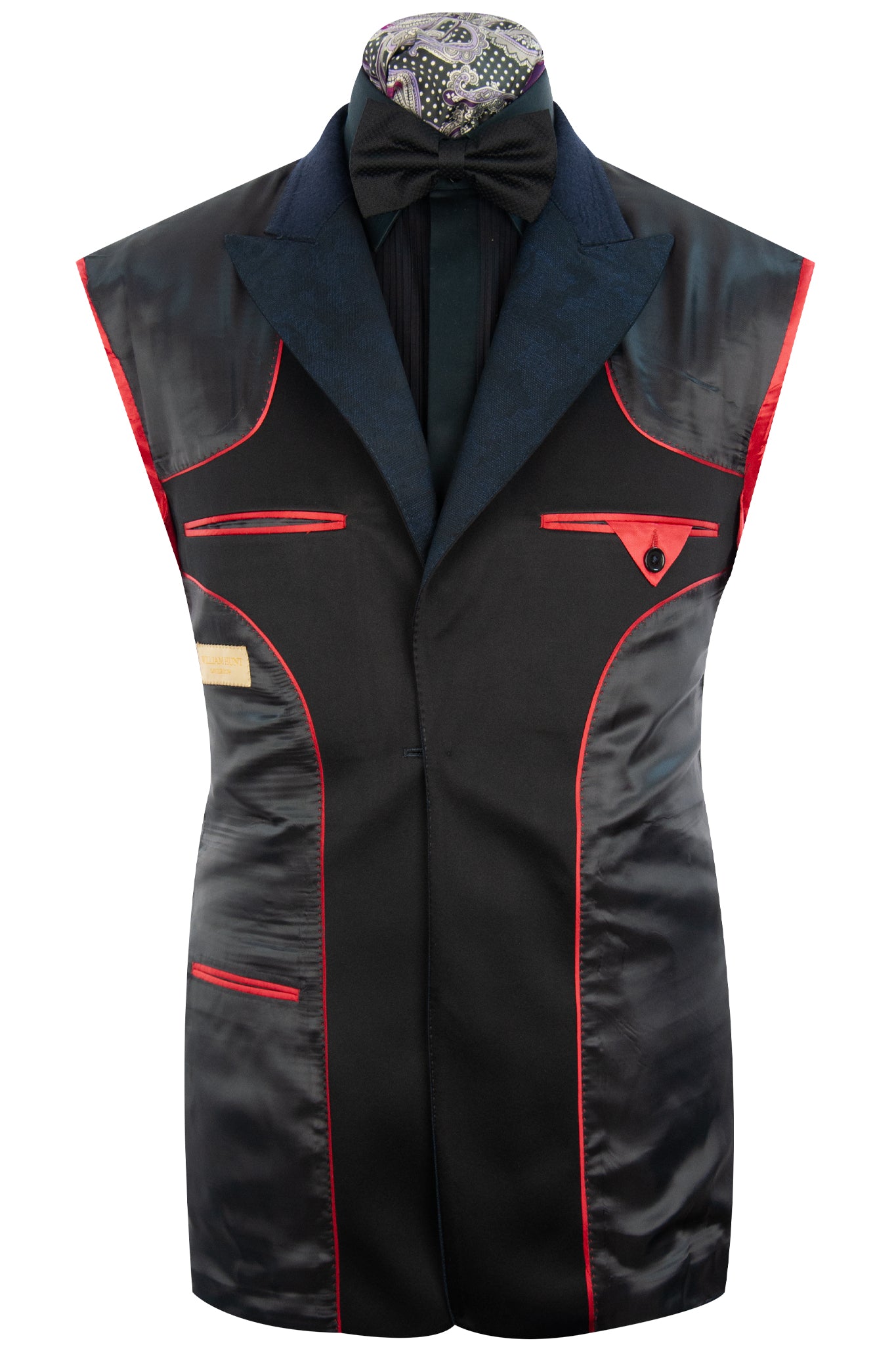 The Waverley Navy Camo Pattern Dinner Suit Lining