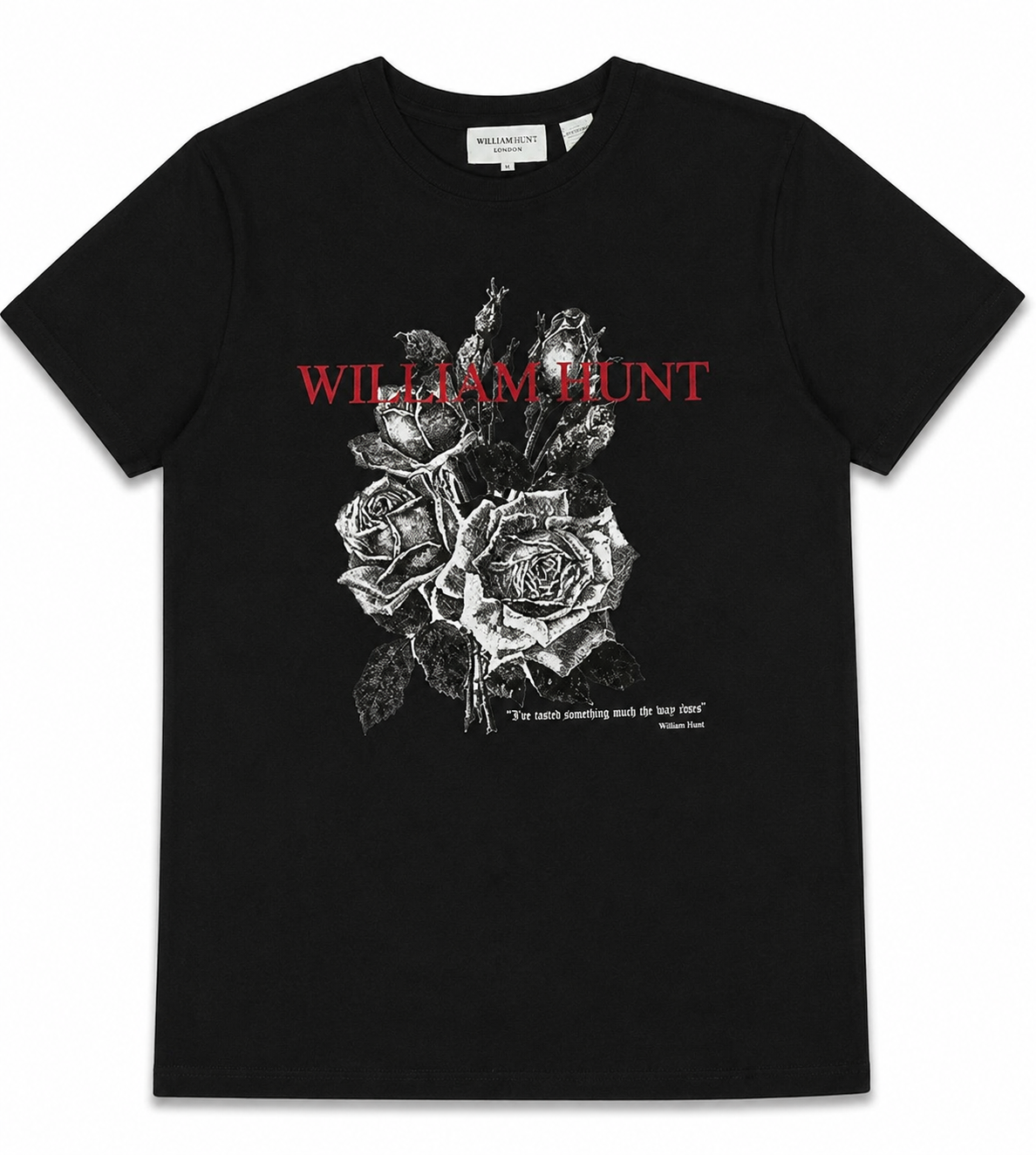 Black William Hunt Floral T-shirt