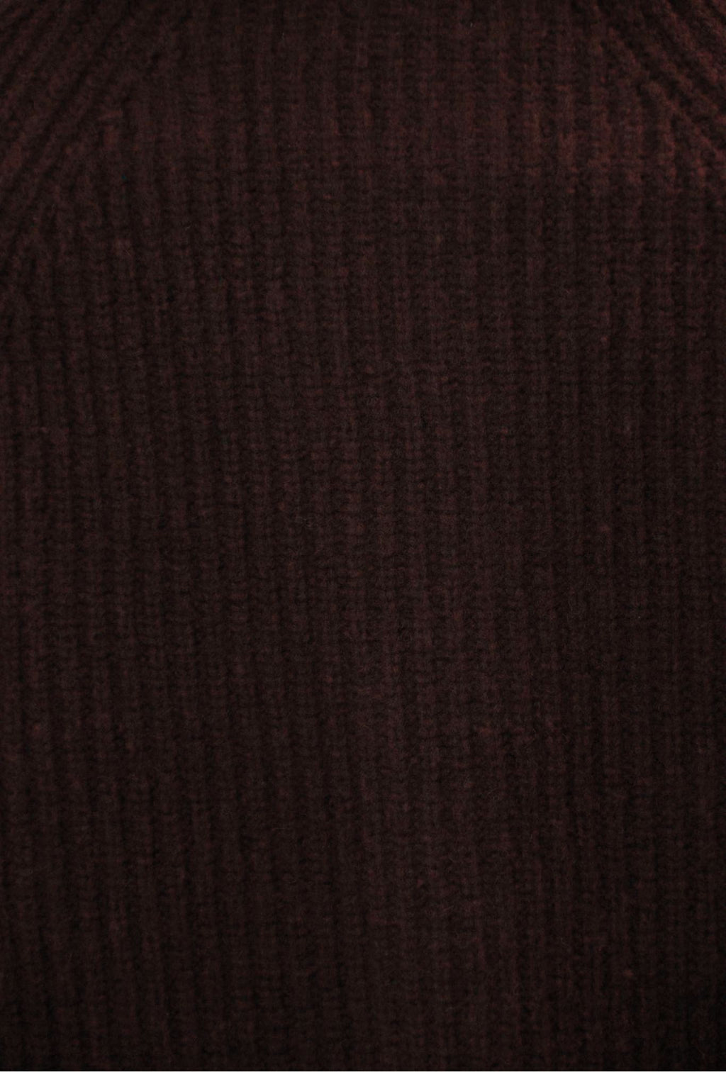 Coffee Bean Lambswool Blend Rib Shawl Cardigan