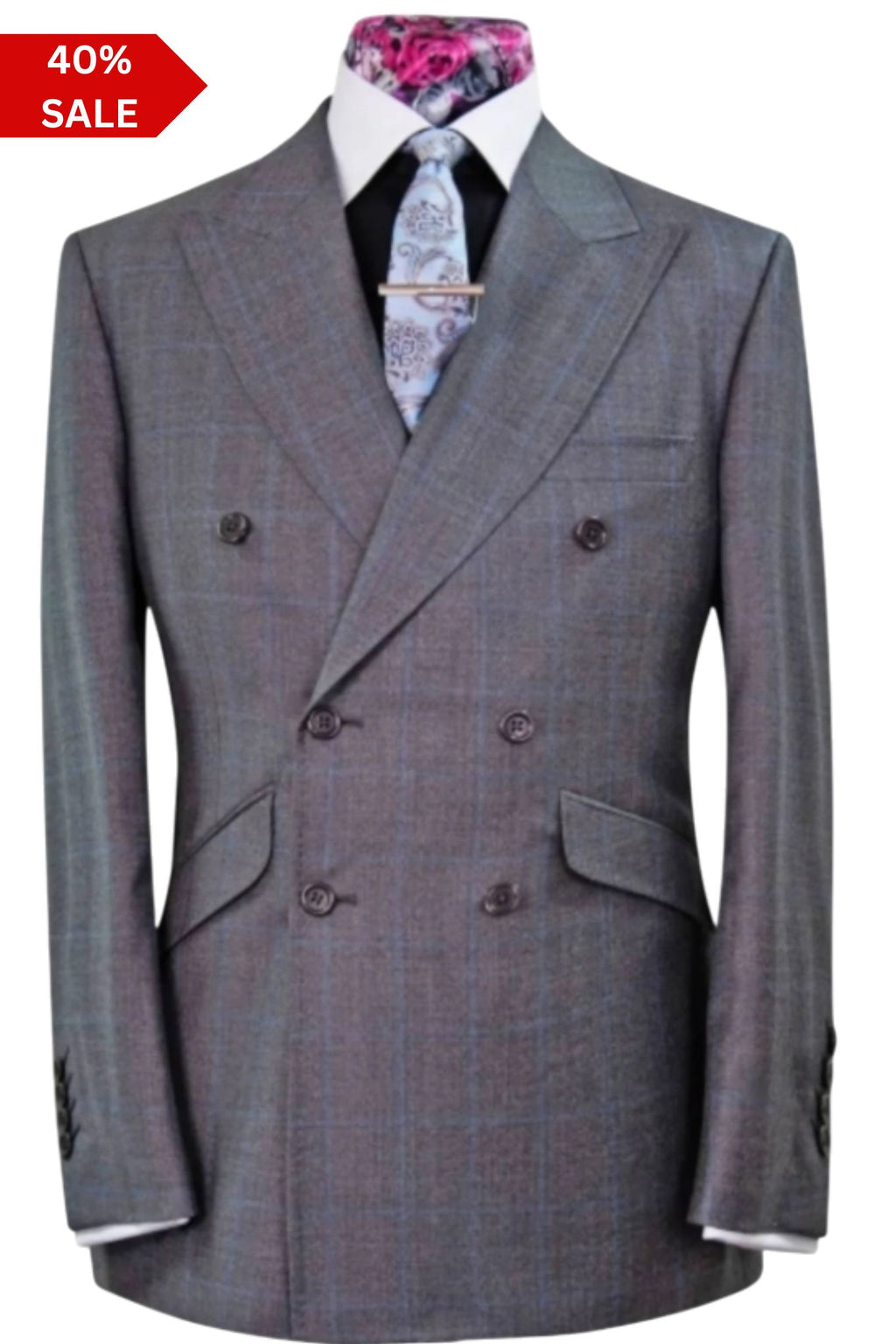 The Sterling Blue Check Suit