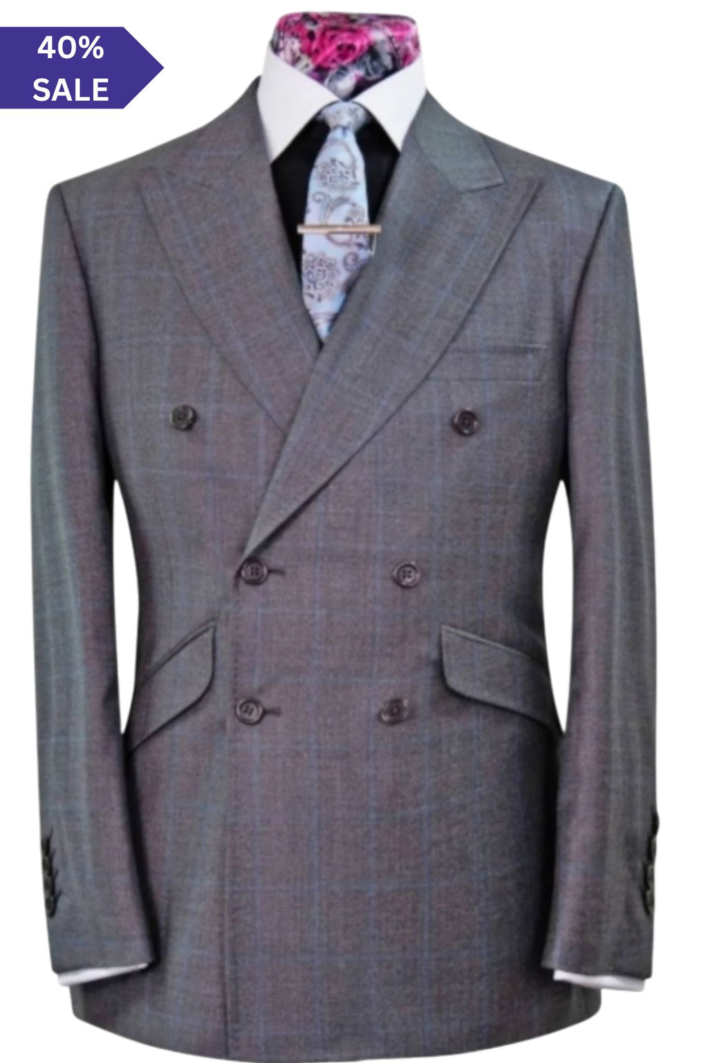 The Sterling Blue Check Suit
