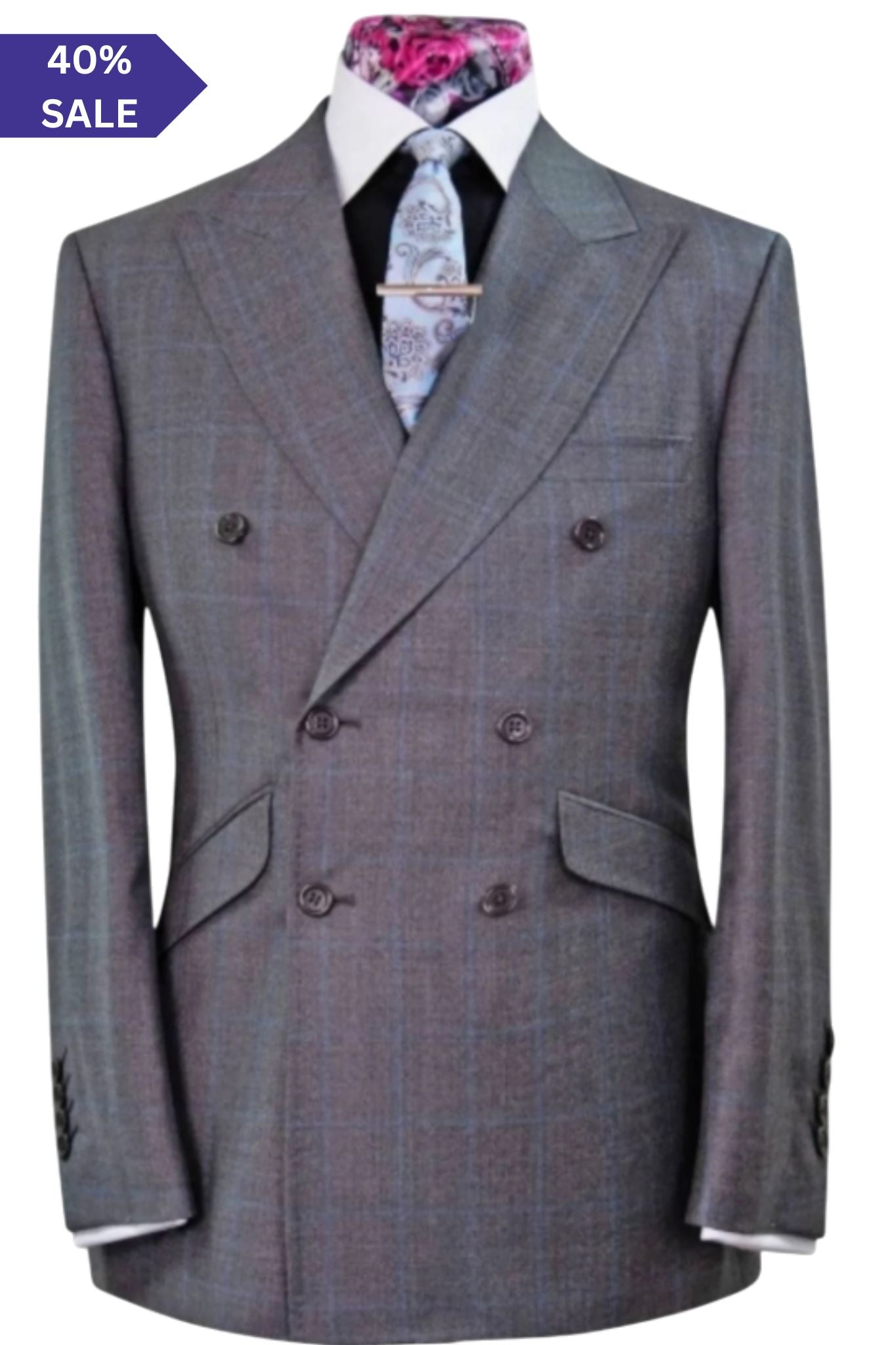 The Sterling Blue Check Suit