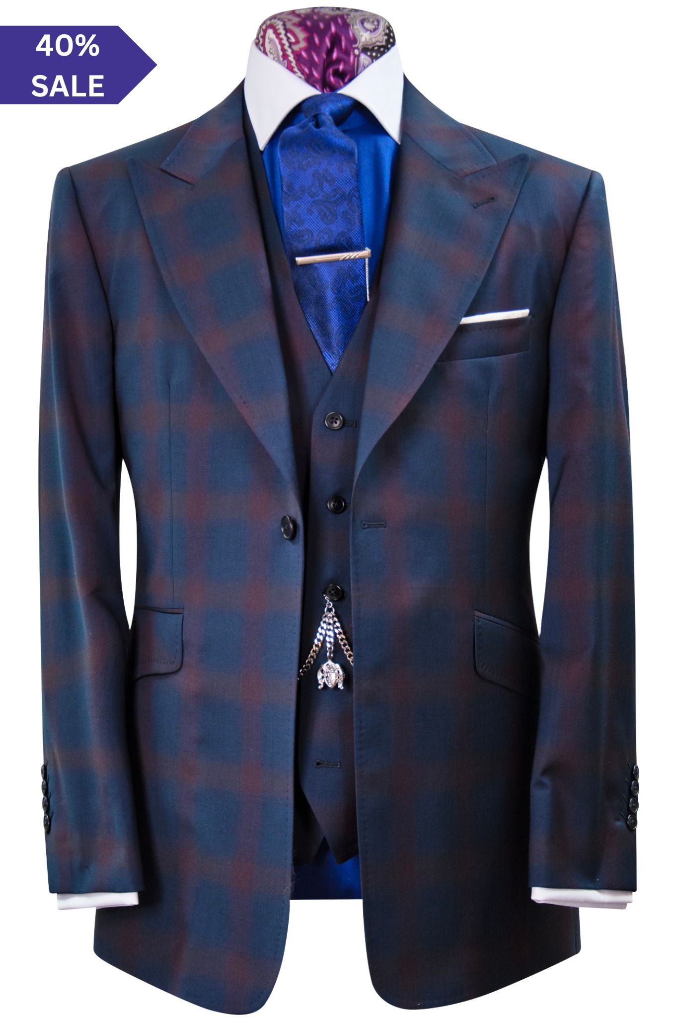 The Fenley Red Check Suit