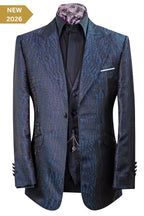 The Ravensbury Navy and Black Pattern Suit