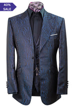 The Ravensbury Navy and Black Pattern Suit