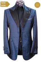 The Kensley Navy and Black with Subtle Purple Accents Dinner Suit
