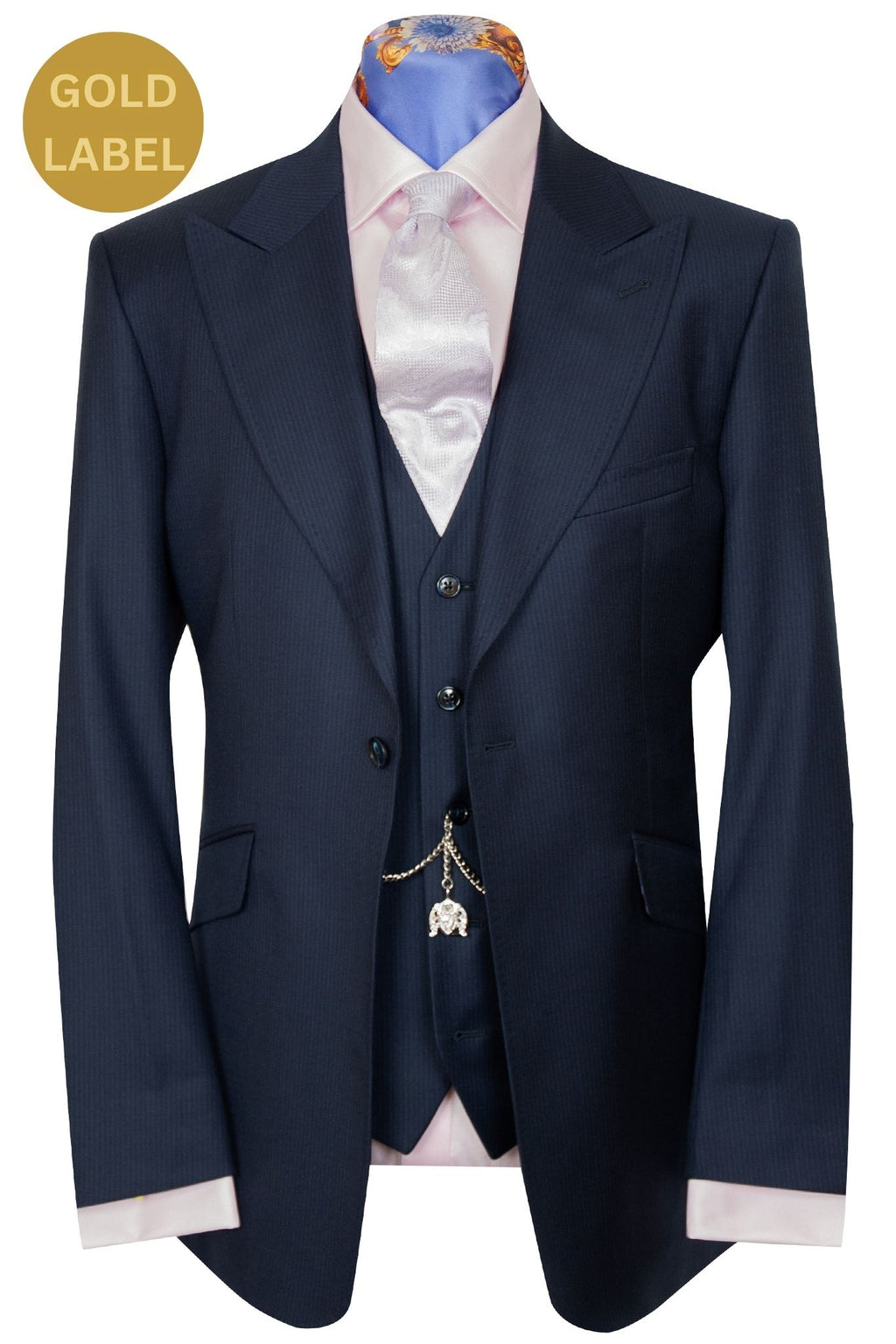 The Canary Dark Blue Stripe Suit