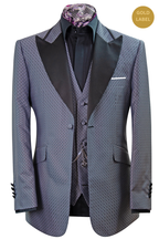 The Wickford Black and White Geometric Dinner Suit