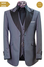The Wickford Black and White Geometric Dinner Suit