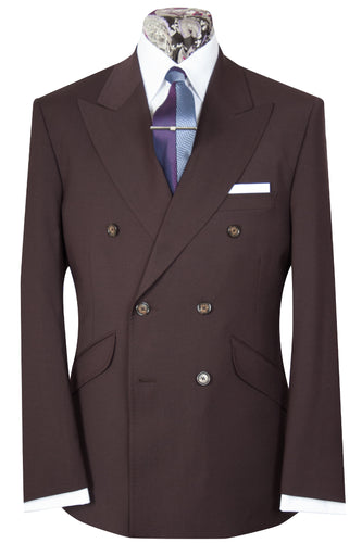The Brompton Burgundy Double Breasted Suit