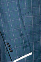 The Ashbury Navy and Green Checked Dinner Suit