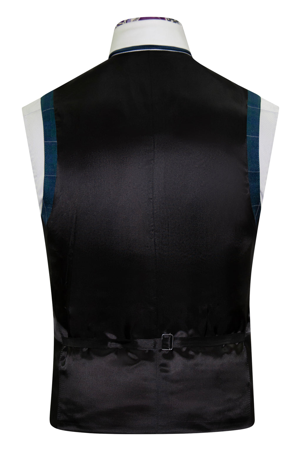 The Ashbury Navy and Green Checked Dinner Suit