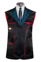 The Ashbury Navy and Green Checked Dinner Suit