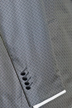 The Wickford Black and White Geometric Dinner Suit