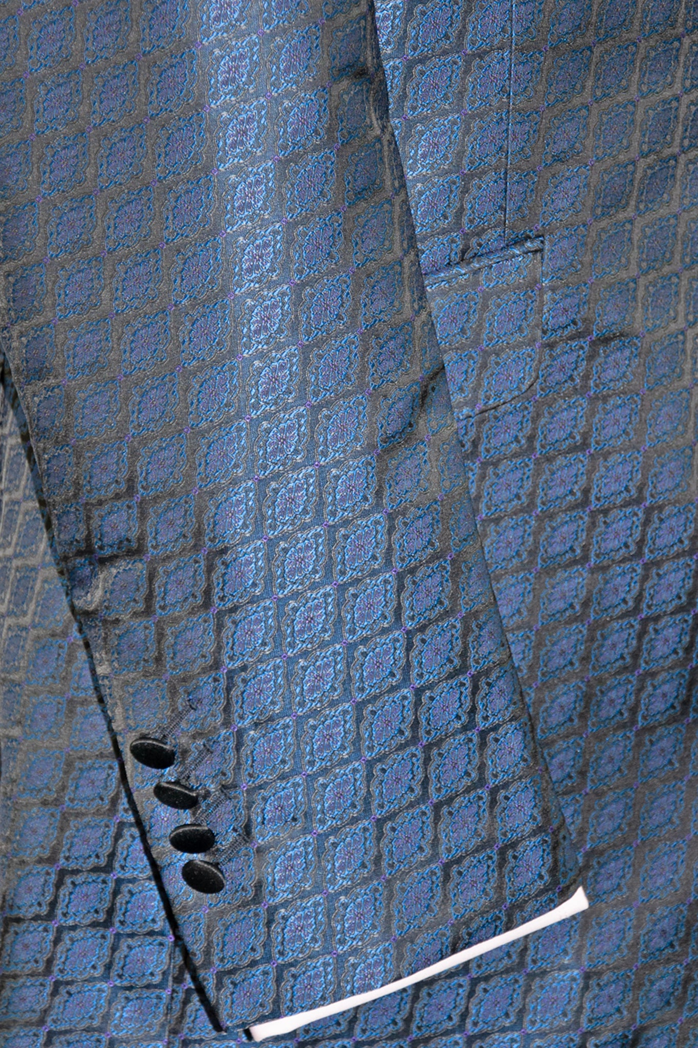 The Kensley Navy and Black with Subtle Purple Accents Dinner Suit