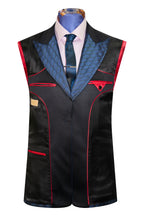 The Kensley Navy and Black with Subtle Purple Accents Dinner Suit