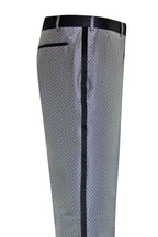 The Wickford Black and White Geometric Dinner Suit